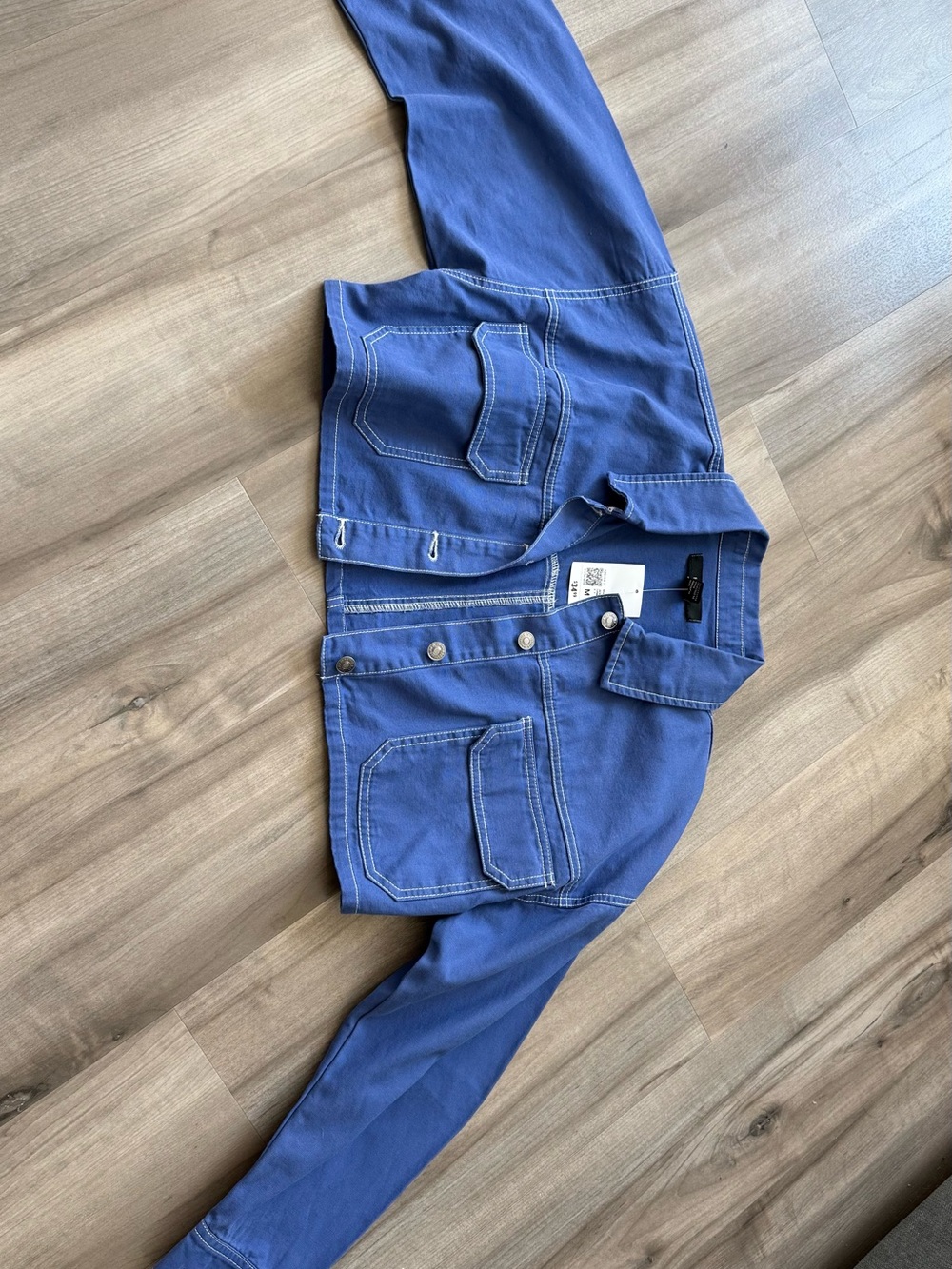 Forever 21 Royal Blue Cropped Jacket